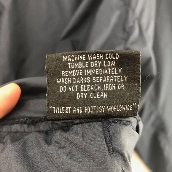 FootJoy Pullover Mens Extra Large Navy Golf Wind Water Resistant Active Sport - Picture 8 of 11